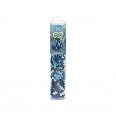 Cadouri copii Craciun - Set constructie Plus-Plus, tub 200 piese, Masini colorate - Apa