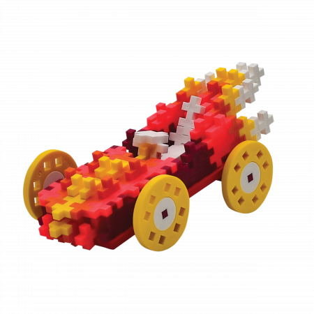 Set constructie Plus-Plus, tub 200 piese, Masini colorate - Foc [2]