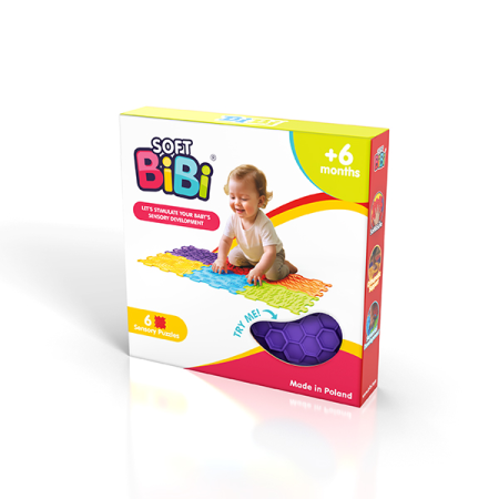 Jucarii Bebe - Set covorase senzoriale Soft BiBi, 6 piese