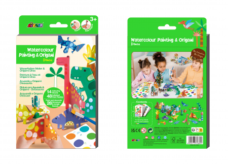 Set creativ 2 in 1 - Pictura si Origami - Dinozauri [2]