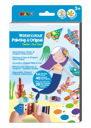 Jucarii creative - Set creativ 2 in 1 - Pictura si Origami - Subacvatic