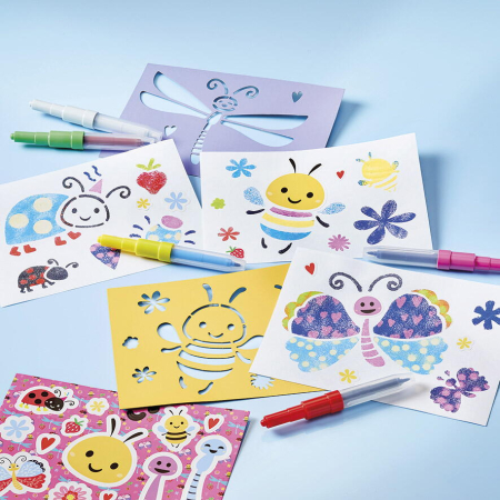 Desen si pictura - Set creativ - Carioci magice de suflat
