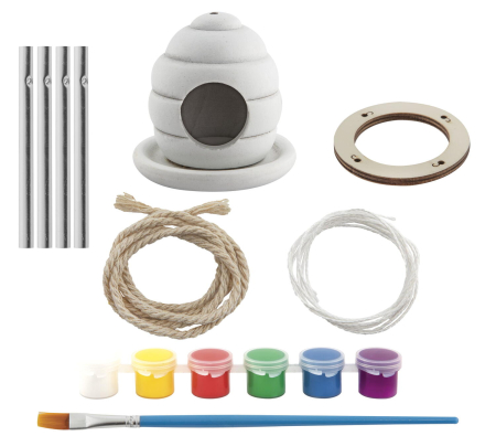 Lucru Manual - Set creativ - Casuta pasarilor cu clopotel de vant