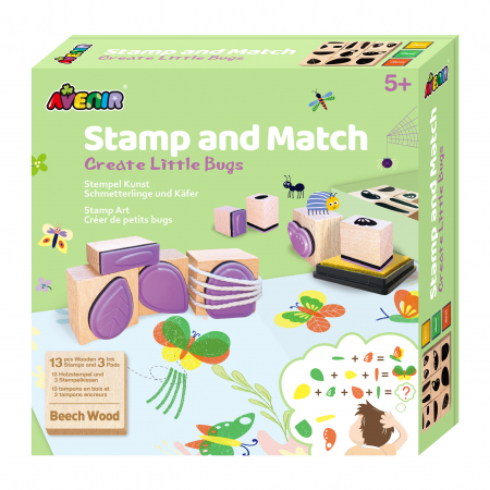Arta - Set creativ cu stampile - Insecte