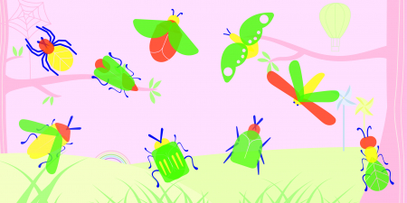 Set creativ cu stampile - Insecte [10]