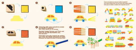 Set creativ cu stampile - Vehicule [3]