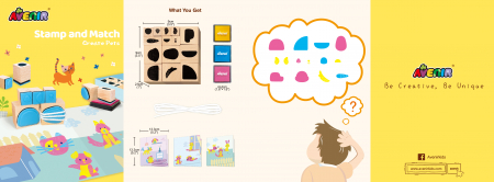 Set creativ cu stampile - Animale [2]