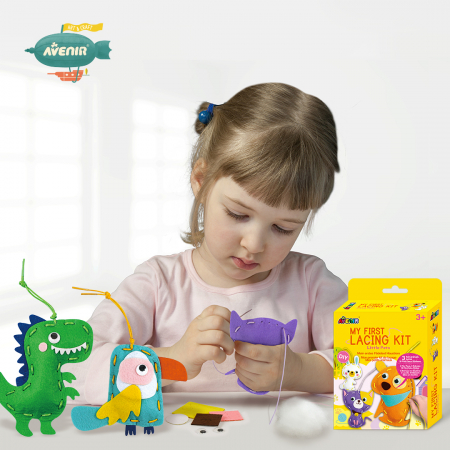 Set creativ de cusut cu tehnica siretului - Primul meu Pandantiv Animale, nivel 1 [2]