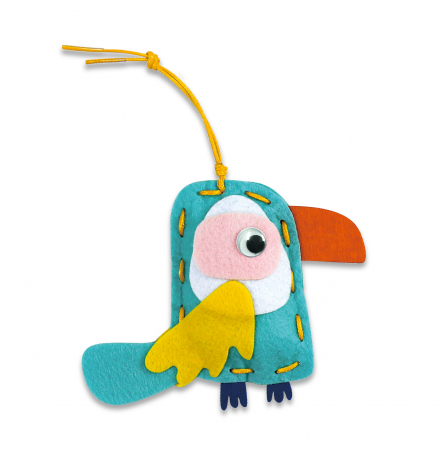 Set creativ de cusut cu tehnica siretului - Primul meu Pandantiv Animale, nivel 1 [6]