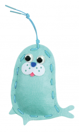 Set creativ de cusut cu tehnica siretului - Primul meu Pandantiv Prieteni Marini, nivel 1 [7]