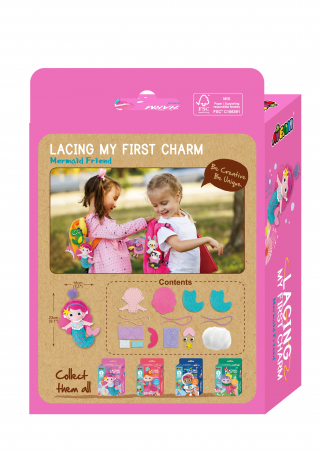 Set creativ de cusut cu tehnica siretului - Primul meu Pandantiv Sirena, nivel 3 [2]