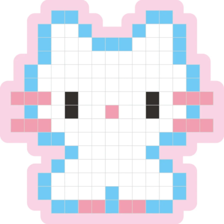 Set creativ de desen Pixel Art cu stickere kawaii [2]