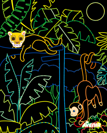 Set creativ de razuit - Animale de padure in miscare [4]