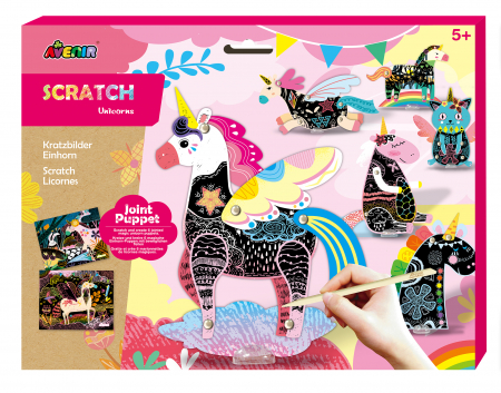 Unicorni - Set creativ de razuit - Unicorni in miscare