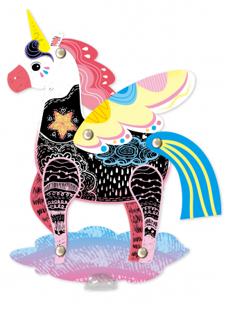 Set creativ de razuit - Unicorni in miscare [5]
