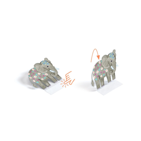 Set creativ de stickere reutilizabile Animale, Djeco [2]