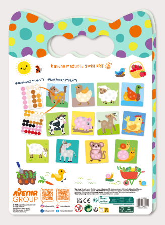 Set creativ Dezlipeste-Lipeste-Joaca-te, Dots4Fun - Animale de companie [1]