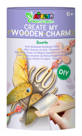 Jucarii creative - Set creativ din lemn - breloc Carabus, colectia Creatii Naturale