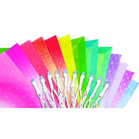 Set creativ DIY - Luminițe cu flori origami [2]