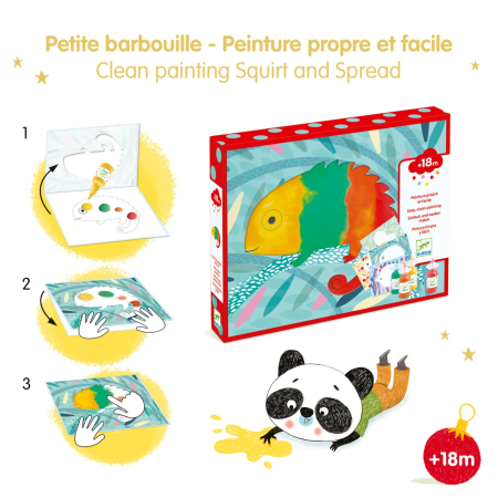 Set creativ Djeco, Bebe apasa si picteaza [3]