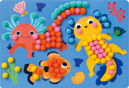 Set creativ Everyday Craft Pom Pom - confectioneaza un Axolotl [5]