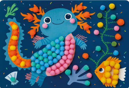 Set creativ Everyday Craft Pom Pom - confectioneaza un Axolotl [6]