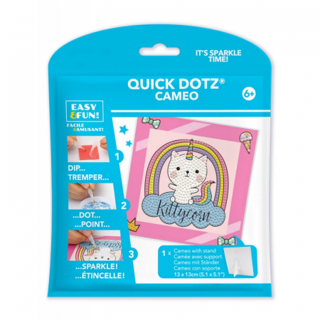 Jocuri educative - Set creativ pictura cu diamante - Kittycorn- pisica unicorn