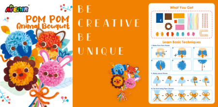 Set creativ Pom Pom - buchet animalute [6]