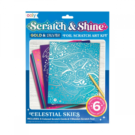 Jocuri educative - Set creativ Razuieste si Straluceste - Celestial Skies