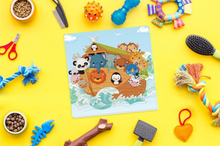 Set creativ tablou Arca lui Noe, pictura cu diamante [2]