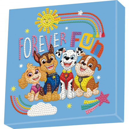 Jocuri educative - Set creativ tablou Forever Fun Patrula Catelusilor, pictura cu diamante