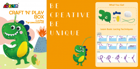 Set creativ XXL de cusut cu tehnica siretului - Craft 'N' Play Box [8]