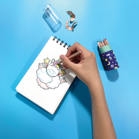 Set creioane Colorate cu ascutitoare Mini Draw'n'Doodle [3]