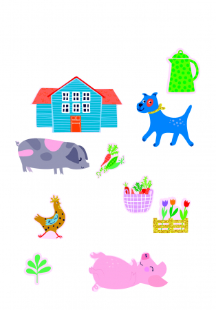 Set cu abtibilduri - Ferma [1]