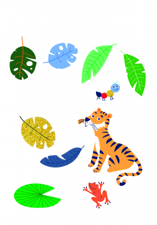 Set cu abtibilduri - Jungla [2]