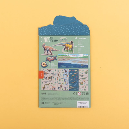 Set cu abtibilduri repozitionabile Dinozauri, Londji [4]