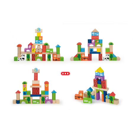 Set cuburi Ferma, 50 de piese, Viga [4]