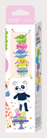 Set de 6 creioane cerate in forma de margele, Haku Yoka - culori Macarons [2]