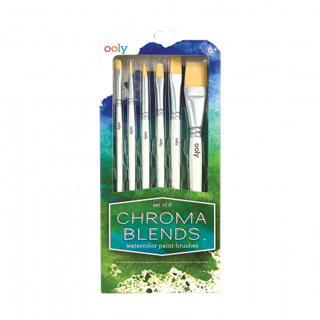 Tempera și acuarele - Set de 6 pensule universale, Chroma Blends