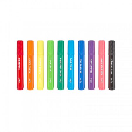 Carioci lavabile cu pensula, Big Bright Brush, set 10 culori [3]