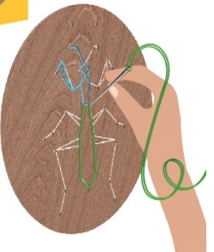 Set de broderie din lemn - Insecte Kipod [1]