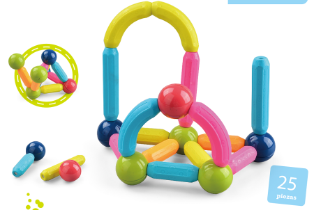Set de constructie magnetic - Forme 3D (25 piese) [4]