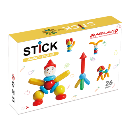 Set de constructie magnetic - STICK (26 piese) [1]
