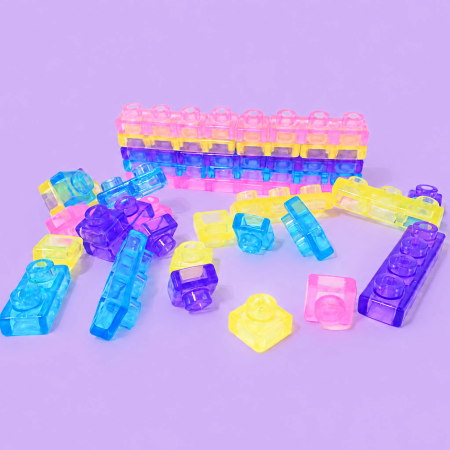 Set de constructie senzorial cu piese moi Squishy, 40 piese, Robetoy [1]