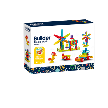 Set de constructie STEAM - Fun Blocks (78 piese) [0]