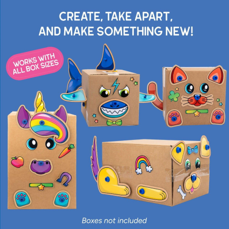 Set de creatie Boxineers™ - Animalute din carton [5]
