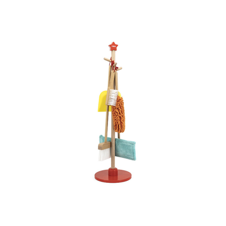 Set de curatenie din lemn cu 6 piese, Viga [4]