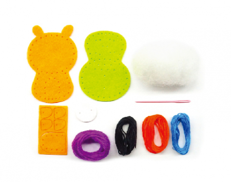 Set de cusut DIY - decoratiune topper pentru creion - Monstrulet [2]