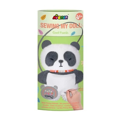 Jucarii creative - Set de cusut Papusa Mea, Panda cool