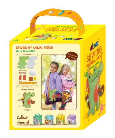 Set de cusut Prietenul Meu Animal - Crocodil artistic [4]